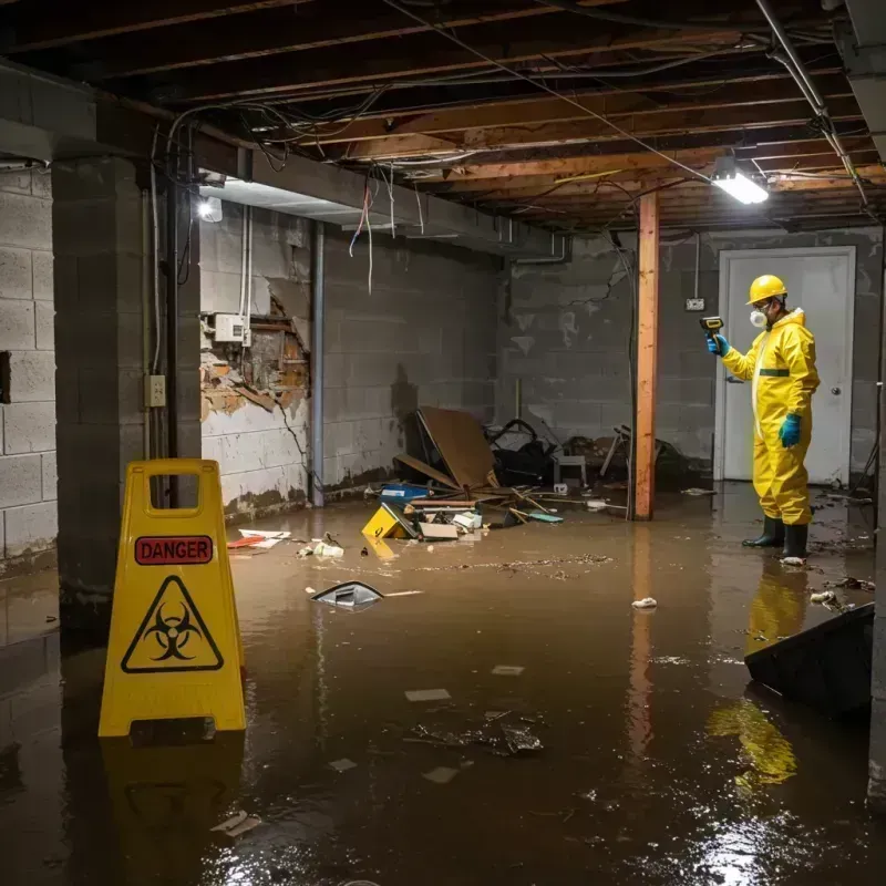 Flooded Basement Electrical Hazard in Tuscumbia, MO Property